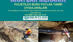 Polietilen boru tamiratı